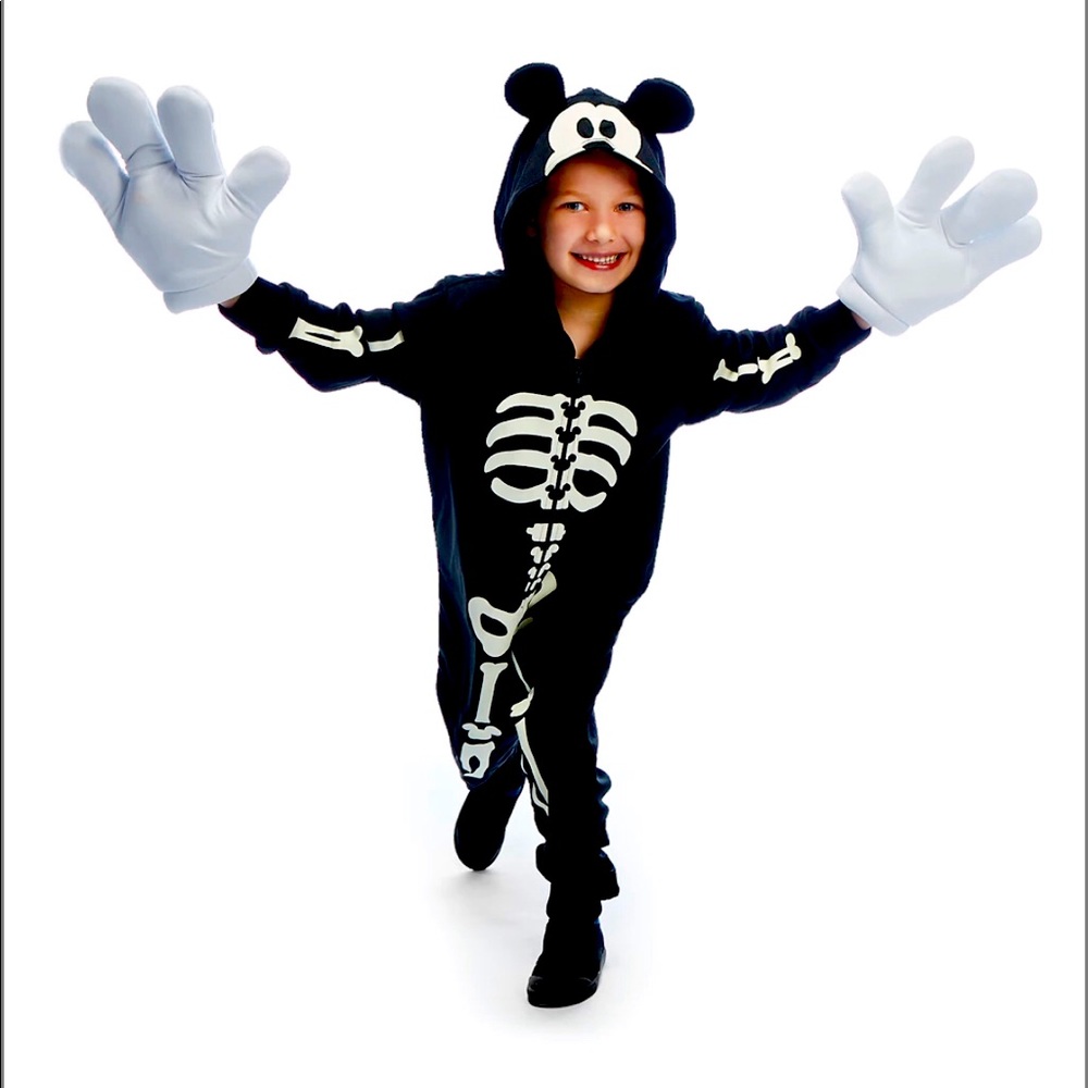 Mickey Mouse Glow-in-the-Dark Skeleton Costume